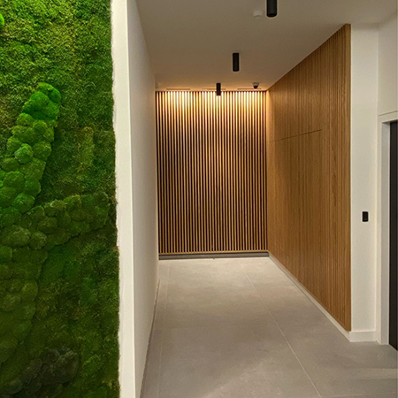 69 Park Lane Wall Panels and Moss Wall