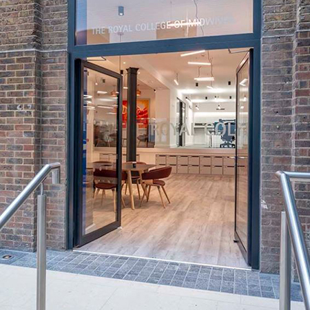 Royal College of Midwives HQ Entrance Door